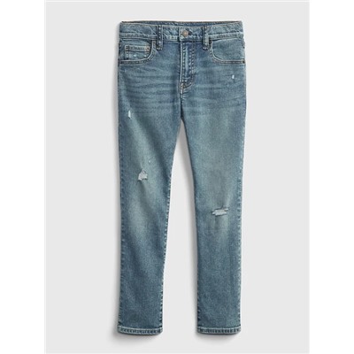 Kids Slim Taper Jeans with Washwell