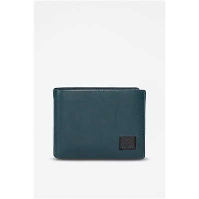 Cartera de piel Chief Azul pato