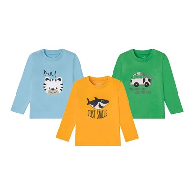 LUPILU® Kleinkinder Jungen Langarmshirt, aus reiner Baumwolle