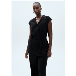Mono bolsillos cuello camisero