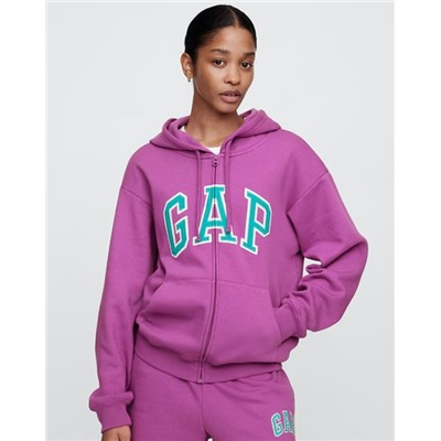 Relaxed Gap Logo Zip Hoodie