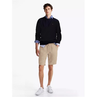 Relaxed Tapered Linen Short