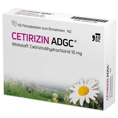 Cetirizin-ADGC® Allergie-Tablette mit schneller Wirkung gegen Heuschnupfen 50шт