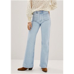 Jeans wideleg bolsillos -  Mujer | MANGO OUTLET España