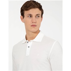 Ekru Slim Fit Sweatshirt