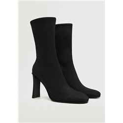 Botín calcetín tacón -  Mujer | MANGO OUTLET Melilla