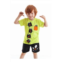 Denokids Küp Canavarlar Erkek Çocuk Şort Takım CFF-20Y2-051