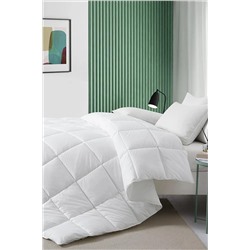 Ev & Ev Home Silikon Yorgan Çift Kişilik Düzboya Beyaz Ep-027103