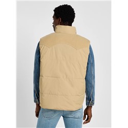 Men's Reversible Western Puffer Vest