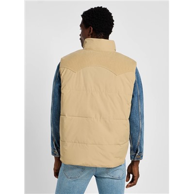 Men's Reversible Western Puffer Vest