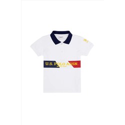 Erkek Çocuk Beyaz Polo Yaka Tişört