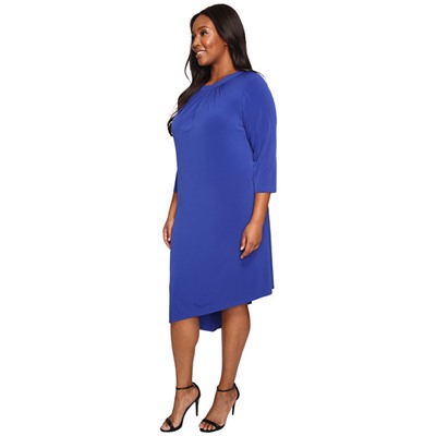Plus Size 3/4 Asymmetrical Shift