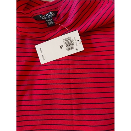 Striped Cotton-Blend Boatneck Top XS (42)