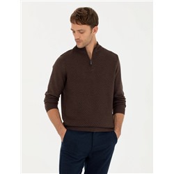Kahverengi Slim Fit Kazak