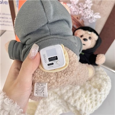 Объемный плюшевый брелок - powerbank. 10000 мАч.