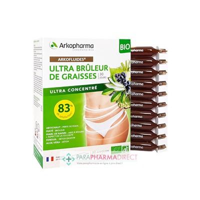 ArkoPharma ArkoFluides - Ultra Brûleur de Graisses - BIO 30 ampoules