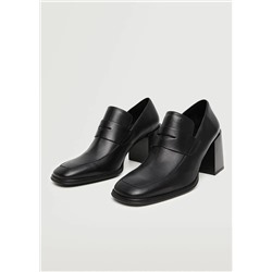 Zapato piel tacón -  Mujer | MANGO OUTLET Melilla