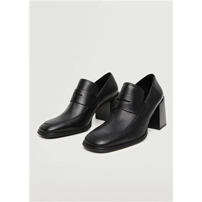 Zapato piel tacón -  Mujer | MANGO OUTLET Melilla