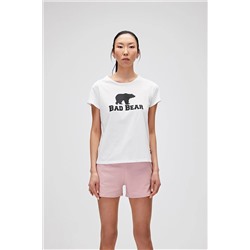 Bad Bear, Logo Tee Kadın Tshirt - Bisiklet