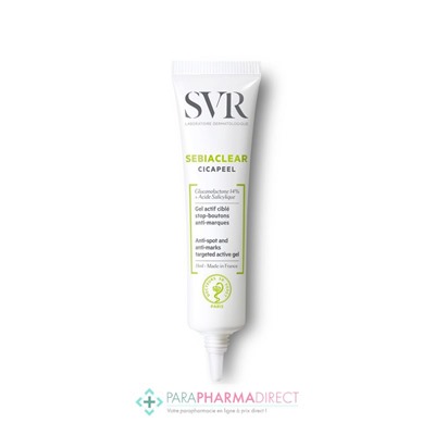 SVR Sebiaclear Cicapeel Gel Actif Ciblé Stop-Boutons Anti-Marques 15ml