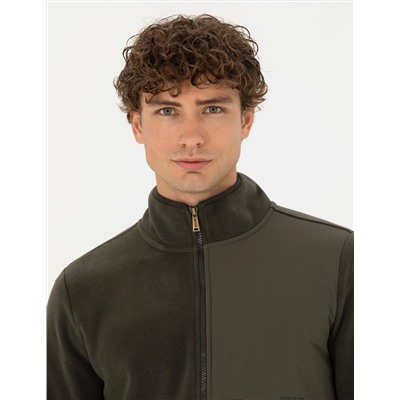 Haki Regular Fit Sweatshirt