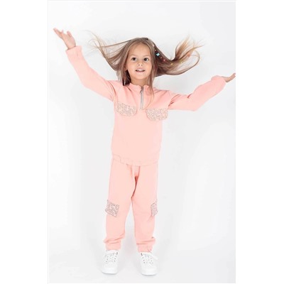 AHENGİM Kids Kız Çocuk Eşofman Takımı Kız Çocuk Takım Ak2232 1-2-10001067