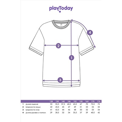 Футболка PLAYTODAY, 1074843
