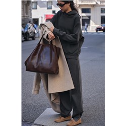 STRAIGHT PLUSH TROUSERS