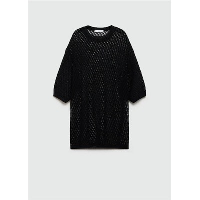 Jersey crochet manga corta