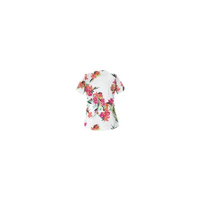 UA Island Bouquet White Scrub Top