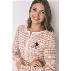 Mono largo textura gofre afelpado cenefas Mafalda