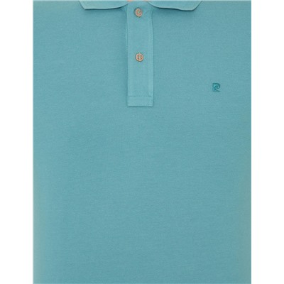 Çağla Yeşili Slim Fit Polo Yaka Basic Tişört