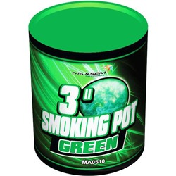 Дымовой фонтан - цветной дым зеленый MA0510/G / SMOKING POT GREEN (60 сек.)