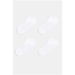 Penti, Basic 4 Lü Beyaz Patik Çorap