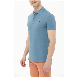 Erkek Koyu Mint Basic Polo Yaka Tişört