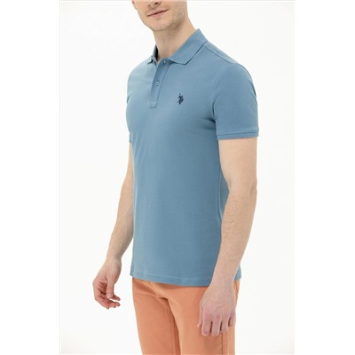Erkek Koyu Mint Basic Polo Yaka Tişört