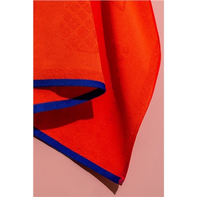 Sorle %100 Pamuk Plaj Havlusu - Turuncu - 70x150 cm