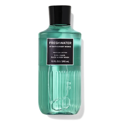 Mens Freshwater 3-in-1 Hair, Face & Body Wash