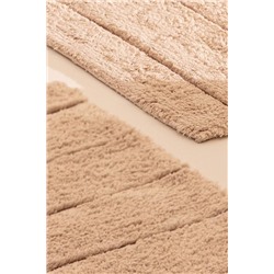 Bleuet Banyo Paspası - Bej - 60x100 cm
