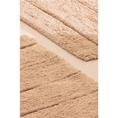 Bleuet Banyo Paspası - Bej - 60x100 cm