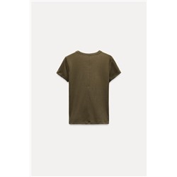 V-NECK COTTON T-SHIRT