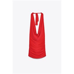 GATHERED SHORT DRESS