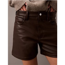 90s Faux Leather Shorts