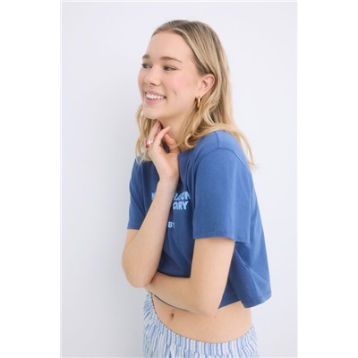 Pijama 100% algodón rayas azul
