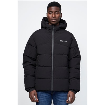 Anorak con capucha Negro