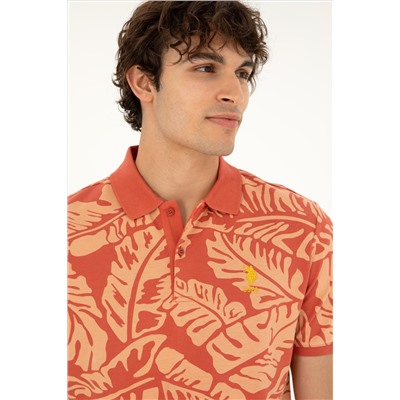 Erkek Regular Fit Polo Yaka Pudra Tişört