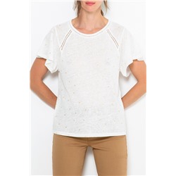 Camiseta de lino Blanco