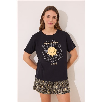 Pijama corto 100% algodón Little Miss Mr. Men