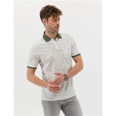 Beyaz Regular Fit Polo Yaka Tişört