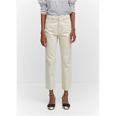 Jeans rectos crop